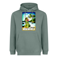Sage hawaii hula girl Heavyweight Hoodie - artisFamous