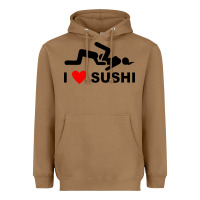 Toasted Coconut i love sushi funny Heavyweight Hoodie - artisFamous