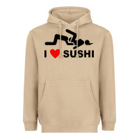 Mushroom i love sushi funny Heavyweight Hoodie - artisFamous