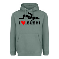 Sage i love sushi funny Heavyweight Hoodie - artisFamous