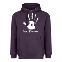Plum skyrim dark brotherhood we know hand novelty kids mens womens t shirt Heavyweight Hoodie - artisFamous