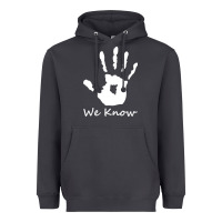 Smoke skyrim dark brotherhood we know hand novelty kids mens womens t shirt Heavyweight Hoodie - artisFamous