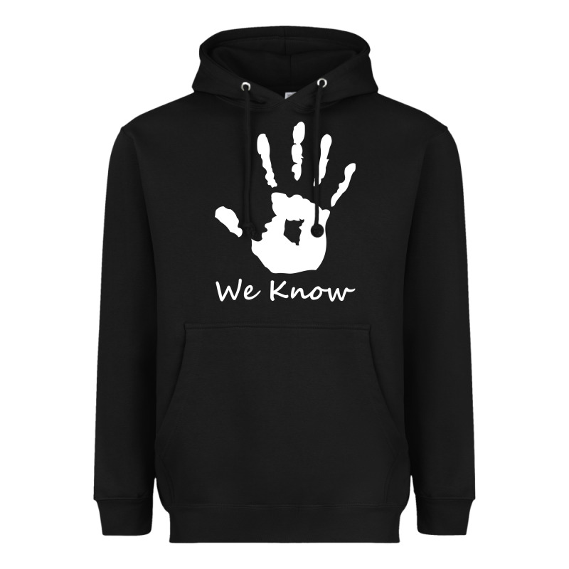 Skyrim Dark Brotherhood We Know Hand Novelty Kids Mens Womens T Shirt Heavyweight Hoodie by artisFamous | Teevron