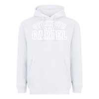 White strength cartel Heavyweight Hoodie - artisFamous