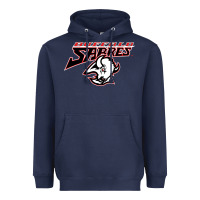 Navy old sabers Heavyweight Hoodie - artisFamous