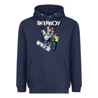 Navy paperboy Heavyweight Hoodie - artisFamous