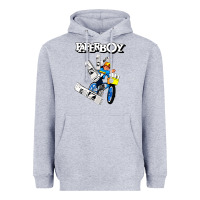 Heather Grey paperboy Heavyweight Hoodie - artisFamous