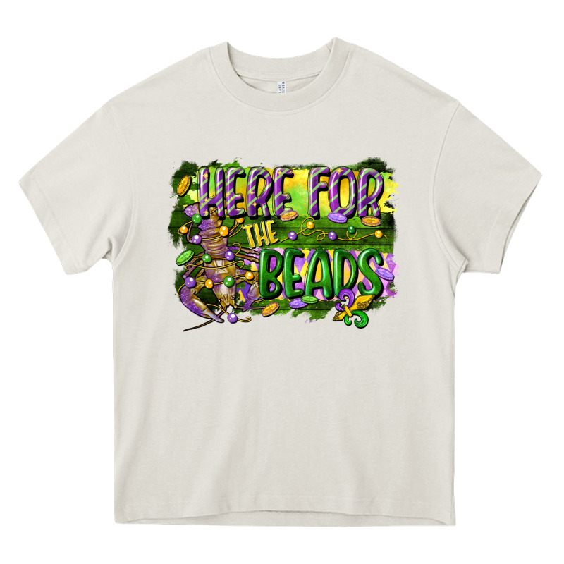 Here For The Beads Heavy Core Tee by CowGirlArtShop | Teevron