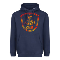 Navy chess crew Heavyweight Hoodie - artisFamous