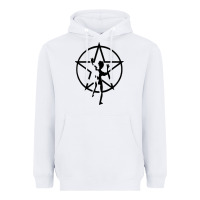 White RUSH STARMAN Heavyweight Hoodie - artisFamous