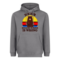 Storm funny beer because murder is wrong for drinking men lover Heavyweight Hoodie - artisFamous