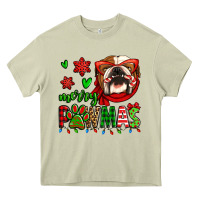 Mossy merry pawmas christmas bulldog Heavy Core Tee - Jasminsmagicworld