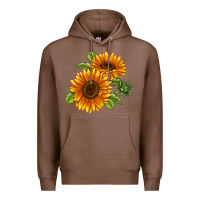 Chestnut Soraya Sunflower Premium Hoodie - LillyAllenDesigns