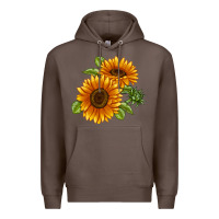 Coffee Soraya Sunflower Premium Hoodie - LillyAllenDesigns