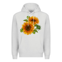 Dove Grey Soraya Sunflower Premium Hoodie - LillyAllenDesigns