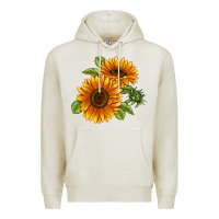 Oatmeal Heather Soraya Sunflower Premium Hoodie - LillyAllenDesigns