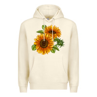 Sandshell Soraya Sunflower Premium Hoodie - LillyAllenDesigns