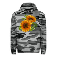 Slate Camo Soraya Sunflower Premium Hoodie - LillyAllenDesigns