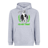 Heather Grey id hit that funny golfing golf Heavyweight Hoodie - artisFamous