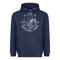 Navy a.ca.di.a national park 1916 mai.ne bar harbor t sh Heavyweight Hoodie - artisFamous