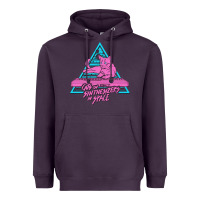Plum Cats on Synthesizers in Space Heavyweight Hoodie - artisFamous