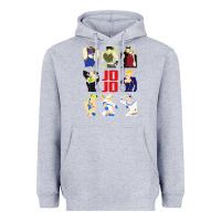 Heather Grey jojo adventure Heavyweight Hoodie - artisFamous