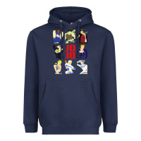 Navy jojo adventure Heavyweight Hoodie - artisFamous
