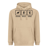 Mushroom crawl walk spike volleyball Heavyweight Hoodie - artisFamous