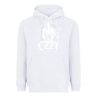 White crazy train vintage rock Heavyweight Hoodie - artisFamous