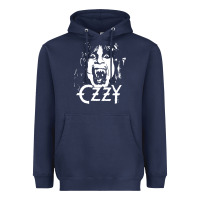 Navy crazy train vintage rock Heavyweight Hoodie - artisFamous