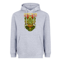 Heather Grey mastodon Heavyweight Hoodie - artisFamous