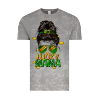 Cloud Rock lucky mama St. Patricks Day Vintage Tee - FaDigitalArtStudio