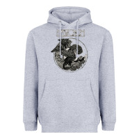 Heather Grey mastodon Heavyweight Hoodie - artisFamous