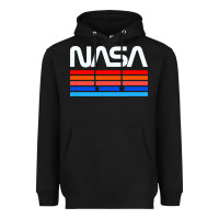 Black vintage retro nasa Heavyweight Hoodie - artisFamous