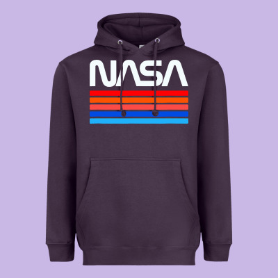 Vintage Retro Nasa Heavyweight Hoodie Designed By Artisfamous