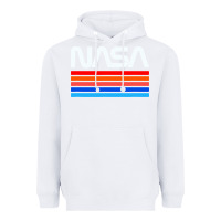 White vintage retro nasa Heavyweight Hoodie - artisFamous