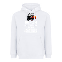 White dd 214 Heavyweight Hoodie - artisFamous