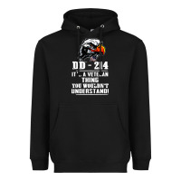 Black dd 214 Heavyweight Hoodie - artisFamous
