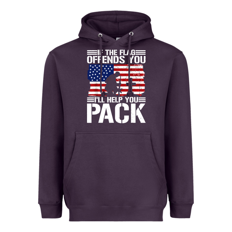 If The Flag Offends You Heavyweight Hoodie by artisFamous | Teevron