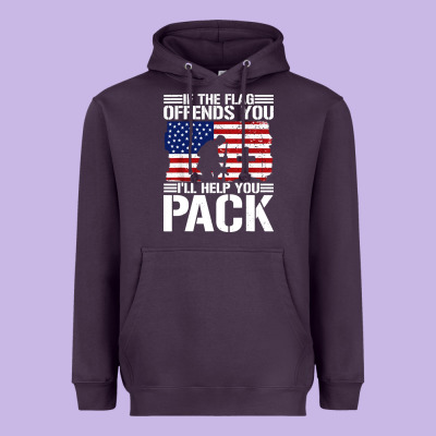 If The Flag Offends You Heavyweight Hoodie Designed By Artisfamous