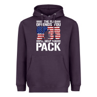 Plum if the flag offends you Heavyweight Hoodie - artisFamous