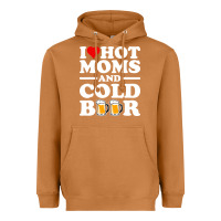 Meerkat i love heart hot moms cold beer funny adult drinking joke Heavyweight Hoodie - artisFamous
