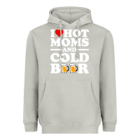 Moon Dust i love heart hot moms cold beer funny adult drinking joke Heavyweight Hoodie - artisFamous