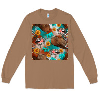 Toasted Coconut western cowboy hat seamless pattern Long Sleeve Tee - BundleAndBundleShop
