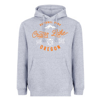 Heather Grey crater lake oregon national park vintage retro Heavyweight Hoodie - artisFamous