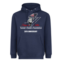 Navy tunnel to towers foundation Heavyweight Hoodie - artisFamous