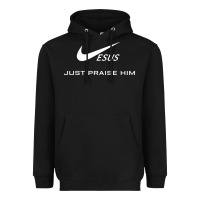 Jesus Just Praise Him Jesus Surfed Christian Heavyweight Hoodie | Teevron