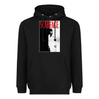 Black scarface distressed movie photo Heavyweight Hoodie - artisFamous