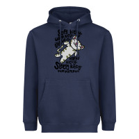 Navy soft kitty warm kitty Heavyweight Hoodie - artisFamous
