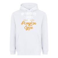 White my favorite season is pumpkin spice Heavyweight Hoodie - artisFamous
